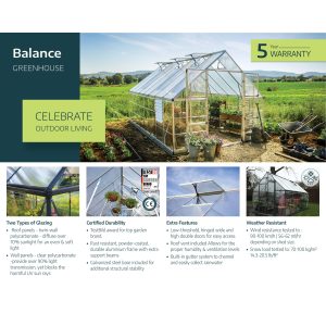 Balance Polycarbonate Greenhouse 8 x 12 ft. | Palram-Canopia