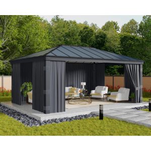 Dallas Gazebo Curtain Set 14 x 20 ft | Palram-Canopia