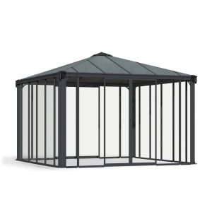 Ledro Enclosed Gazebo Solarium 12 x 12 ft. | Palram-Canopia