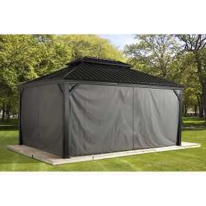 Monaco, Messina, Mykonos, and Moreno Gazebo Curtains 12 x 16 ft | Sojag