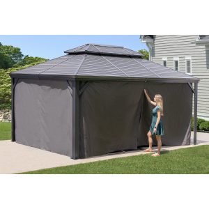 Monaco, Messina, Mykonos, and Moreno Gazebo Curtains 12 x 16 ft | Sojag