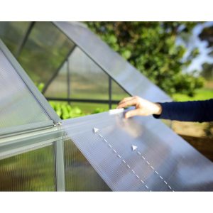 Mythos Polycarbonate Greenhouse 6 x 10 ft. Grey Frame | Palram-Canopia