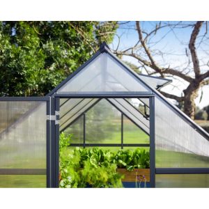 Mythos Polycarbonate Greenhouse 6 x 10 ft. Grey Frame | Palram-Canopia