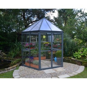 Oasis Hexagonal Polycarbonate Greenhouse Solarium 8 ft. | Palram-Canopia