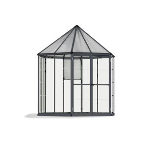 Oasis Hexagonal Polycarbonate Greenhouse Solarium 8 ft. | Palram-Canopia