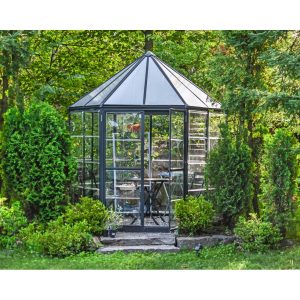 Oasis Hexagonal Polycarbonate Greenhouse Solarium 8 ft. | Palram-Canopia