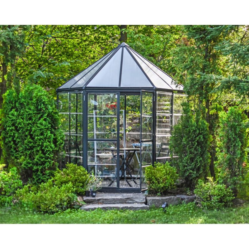 Oasis Hexagonal Polycarbonate Greenhouse Solarium 8 ft. | Palram-Canopia
