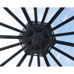 Oasis Hexagonal Polycarbonate Greenhouse Solarium 8 ft. | Palram-Canopia