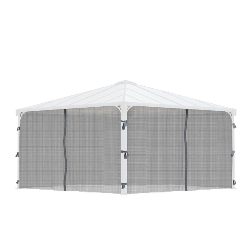 Palermo 14 x 14 ft. Gazebo Mosquito Netting Set | Palram-Canopia