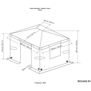 Winter Gazebo Cover 12 x 14 ft | Sojag
